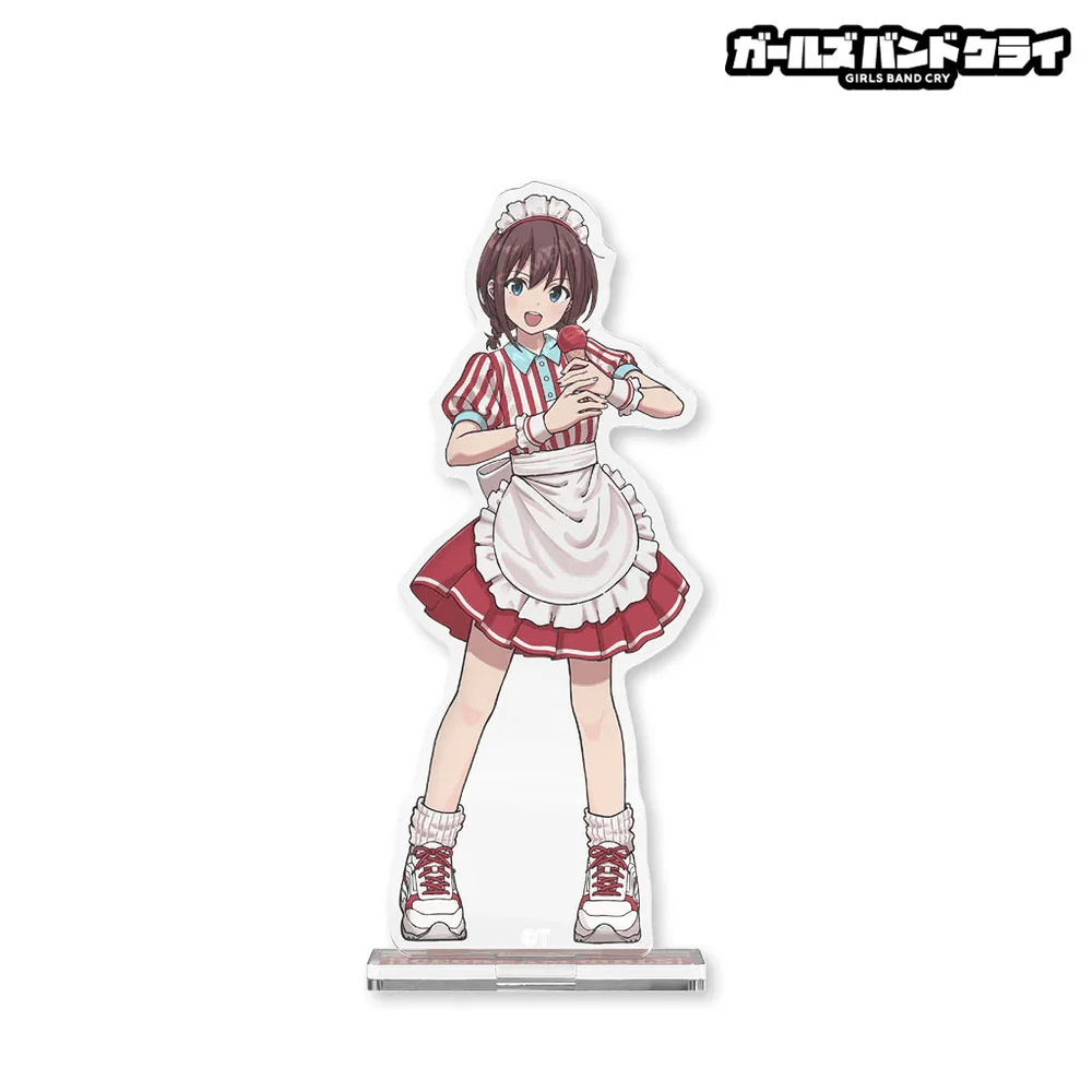 Anime Girls Band Cry Nina Iseri 15cm Acrylic Stand Keychain Maid Uniform Tabletop Ornament Desk Decor Otaku Collectible Merch