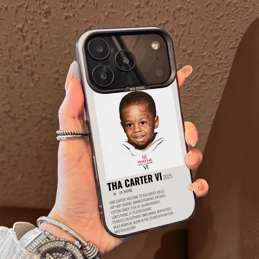 Tha Carter VI L-Lil Wayne coque de téléphone pour iPhone 17,16,15,14,13,12,11,Pro,Max,Plus,E,Air,Mini couverture en Tpu noir