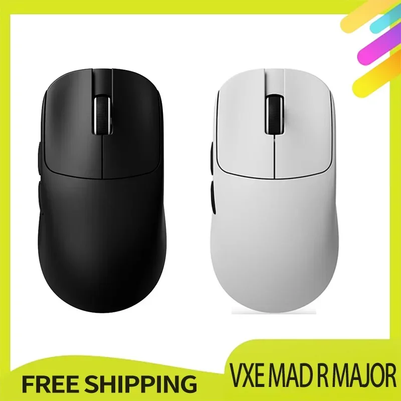 Vxe Mad R Major Mouse Paw3395/3950 Light Weight Mouse Dual Mode E-Sports Game Wireless Customize Mouse For Pc Gamer Gifts