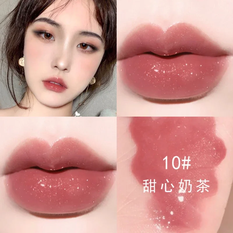 Heallor glänzender Lip gloss Perl glanz blinkender flüssiger Lippenstift Antihaft becher feuchtigkeit spendende Lippen glasur Lip gloss Bulk Liptint Make-up