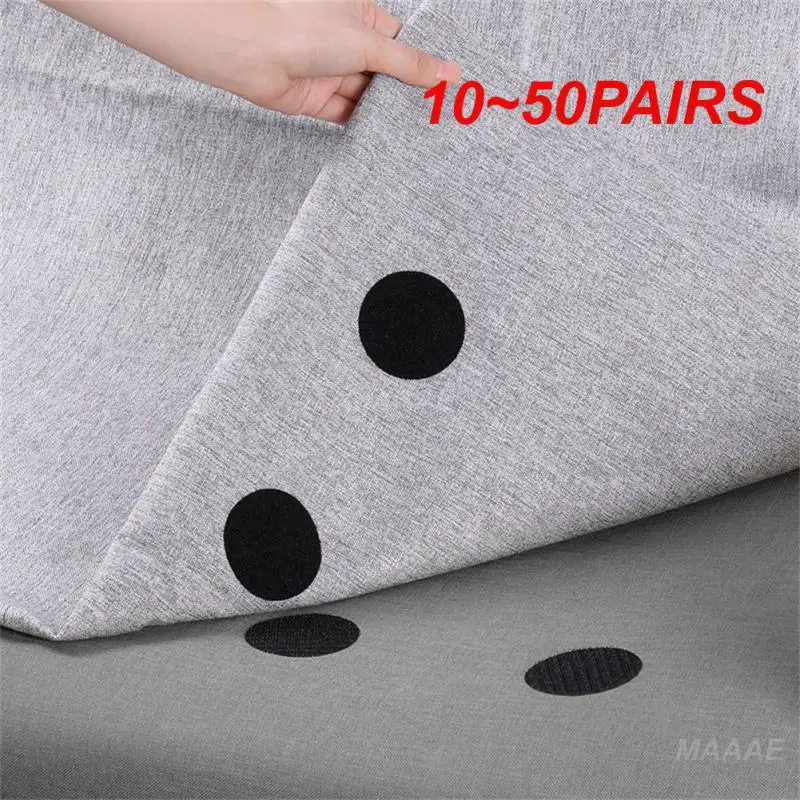 10~50PAIRS Hook And Fastener For Bed Sheet Sofa Mat Carpet Anti Slip Temperature Houseware Fastener Dots Stickers