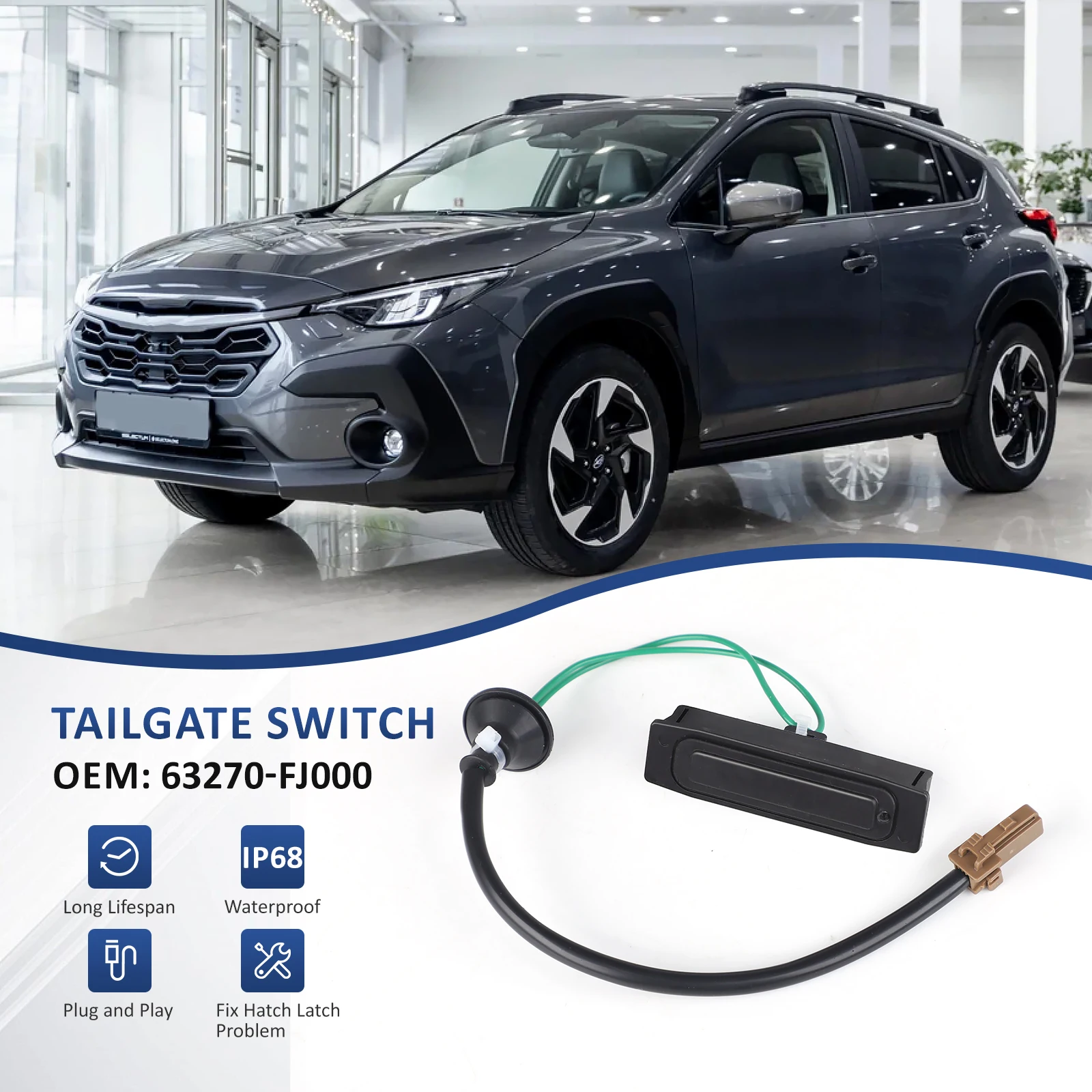 Kofferraum-Entriegelungsgriff-Schalter für Subaru XV Forester Legacy Outback Crosstrek Impreza WRX STi Tribeca 63270FG001 63270FG000 – Detail 1
