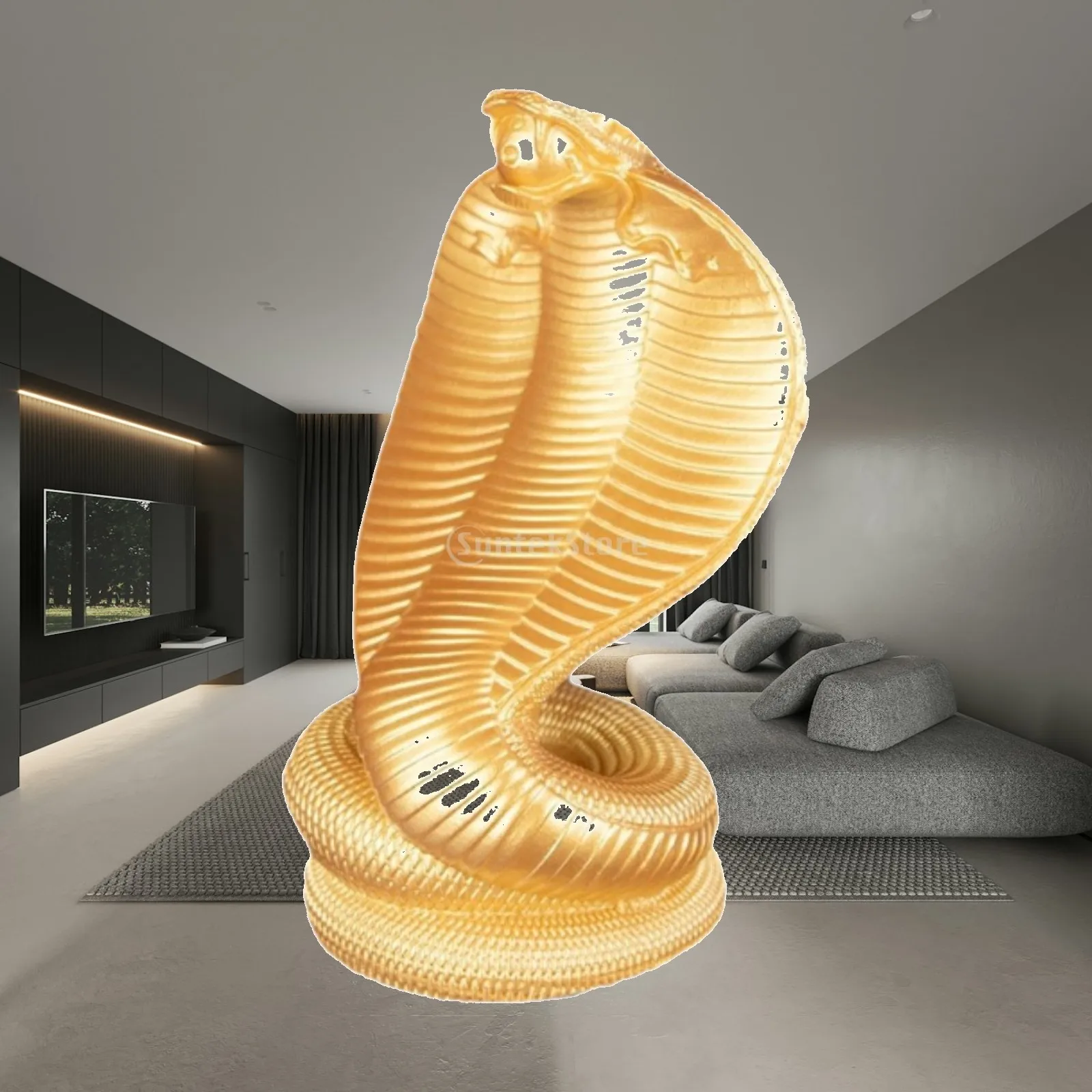 Snake Statue Snake Sculpture Spring Festival Resin Feng Shui Decor Tabletop