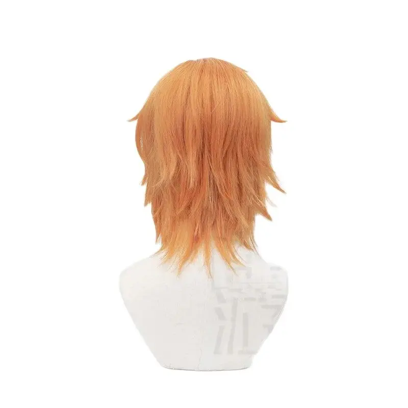 High Quality Dongyun Zhang Ren Cos Wig 30CM Orange Heat-resistant Synthetic Hair Halloween Party Cosplay Anime Wigs+free Wig Cap