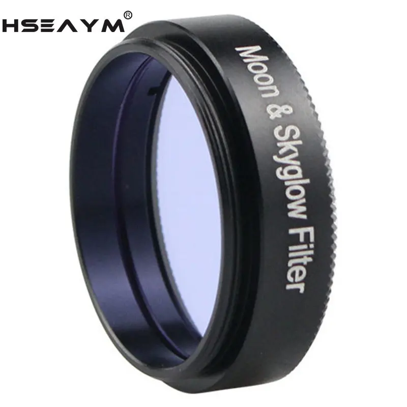 Hseaym-天体望遠鏡用の光学式接眼レンズ,1.25インチ,31.7mm,月光フィルター,紫色のレンズ