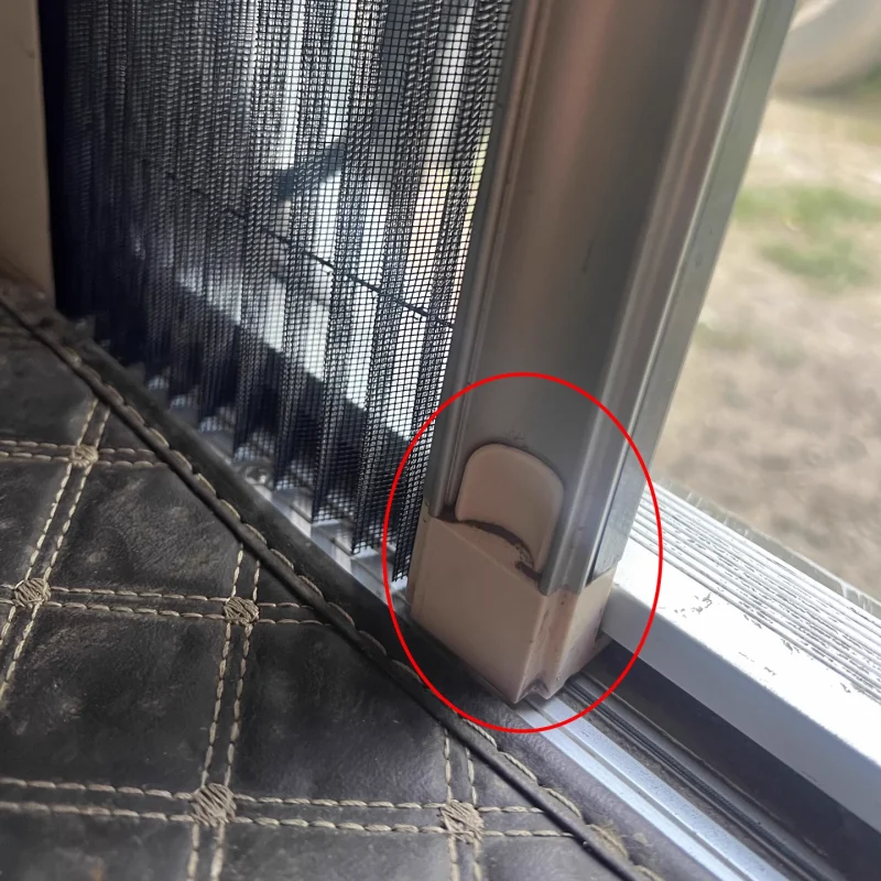 1 قطعة RV Flyscreen المنزلق انزلاق يطير شاشة الباب الاحتفاظ كليب التجنيب ل هارتال متنقل قافلة شاحنة التخييم RV اكسسوارات #4