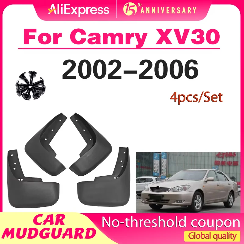 

Front Rear Car Mudflap for Toyota Camry XV30 XV 30 2002-2006 Fender Mud Flaps Guard Splash Flap Mudguard Accessories 2003 04 05