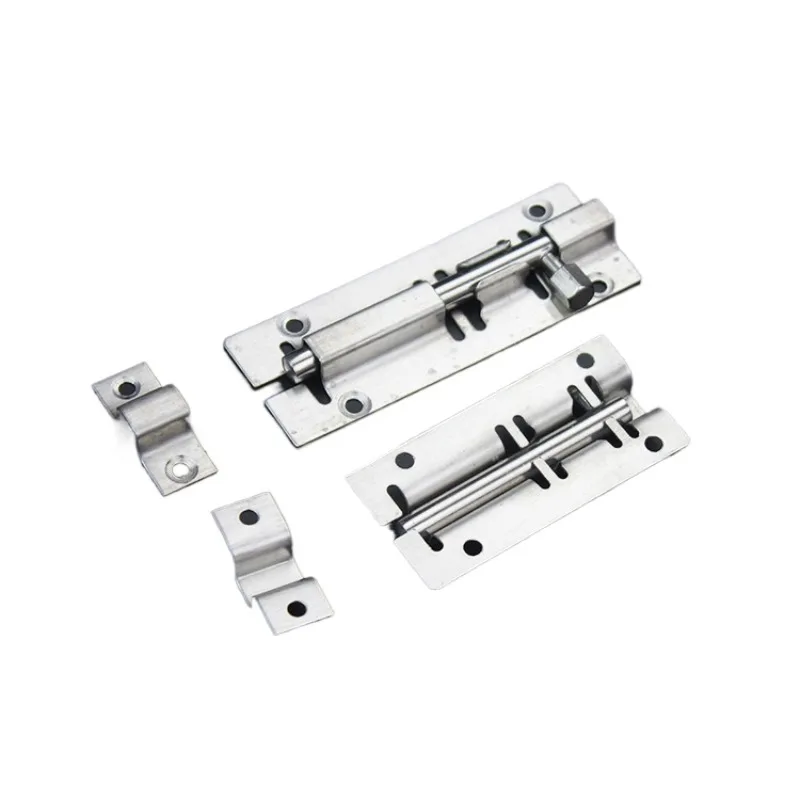 Stainless Steel Surface Mounted Door Latch Bolt Anti-Theft Lock Latch for Windows, Doors, Bathroom