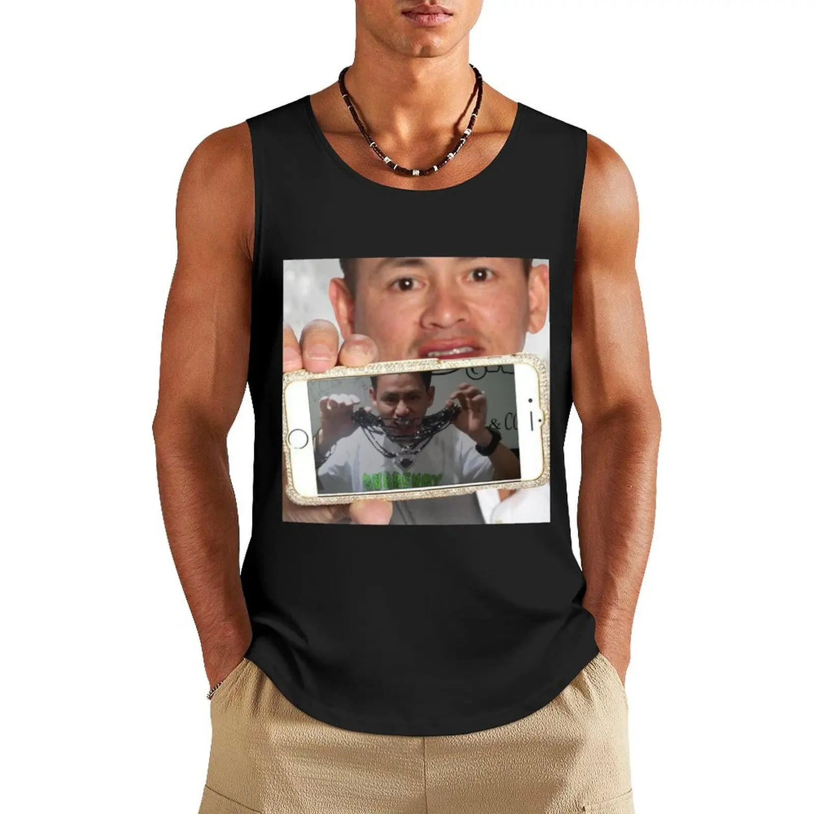 

JOHNNY DANG Tank Top Men's clothing Male vest gym clothes for man male top