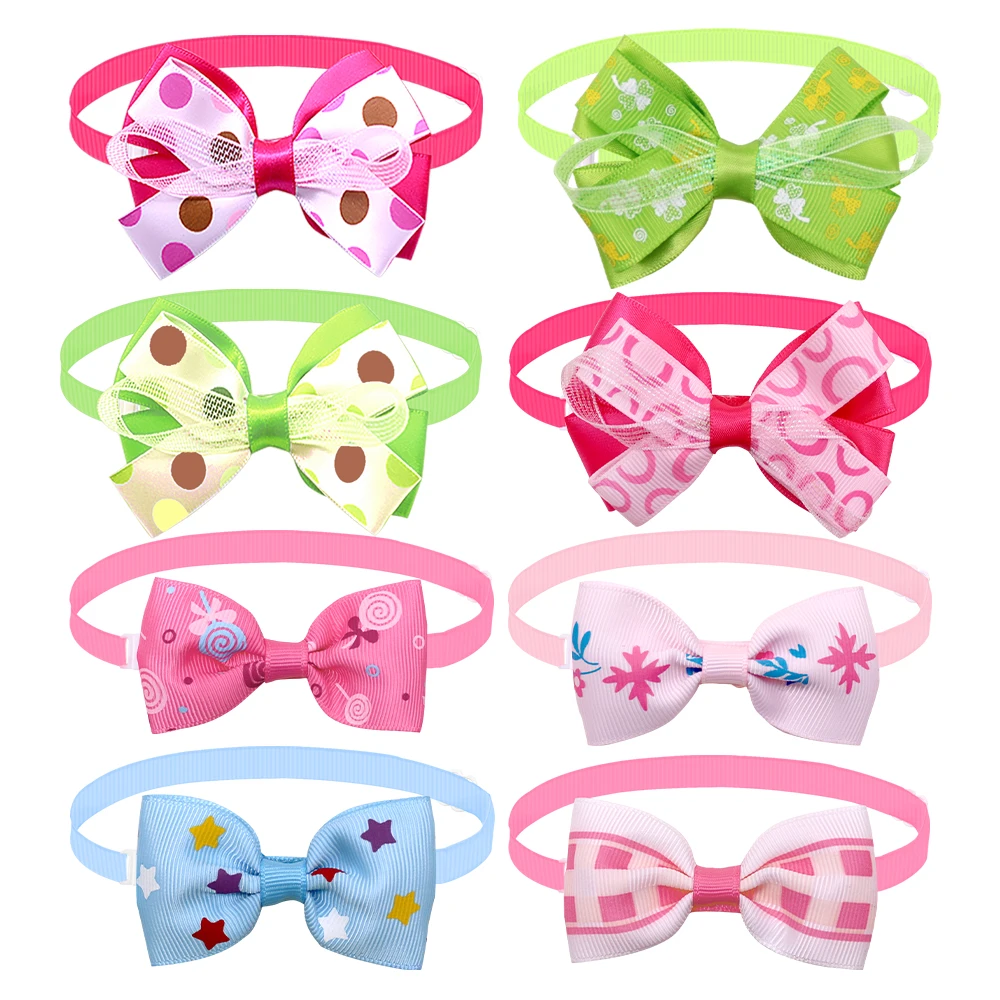 50/100pcs Bulk Popular Dog Bowtie For Small Dog Cat Bowtie Neckties Dogs Pets Grooming Accessories Fashion Bowties For Dogs