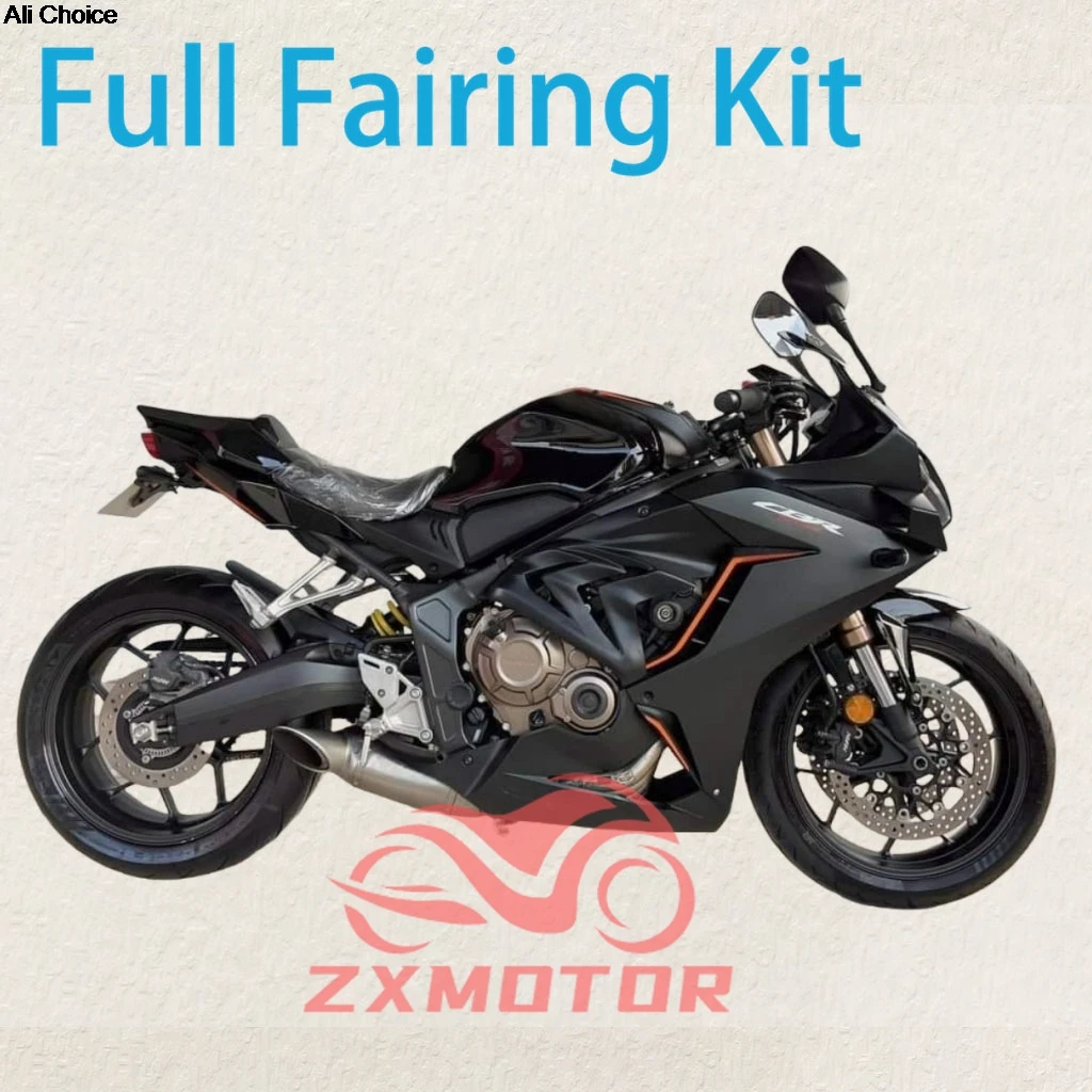 

Подходит для HONDA CBR650R 2019 2020 2021 2022 2023, матовые черные обтекатели CBR 650R, комплект обтекателей для спортивного велосипеда