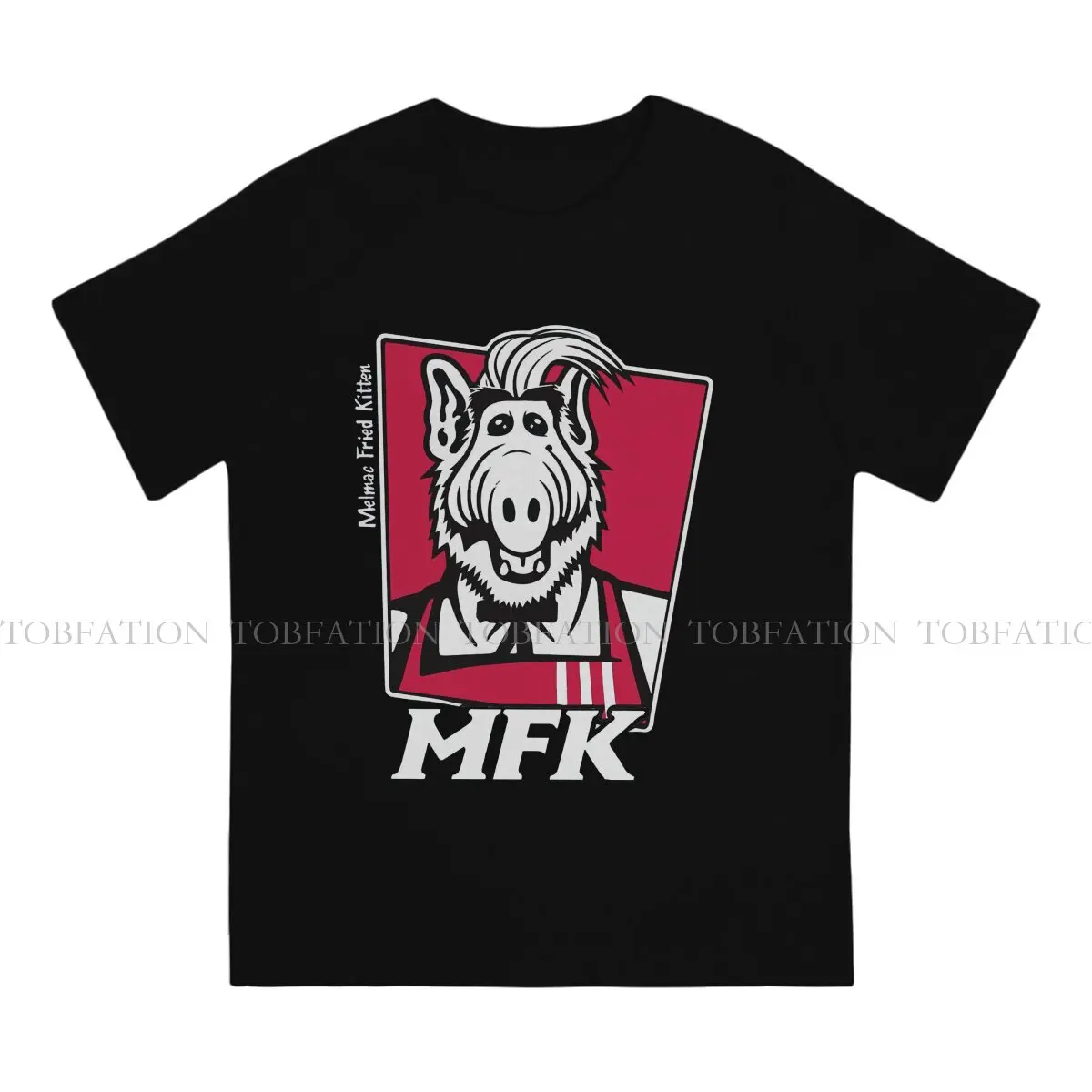 Melmac Fried Kitten MFK Classic ALF T Shirt Classic Fashion Large Crewneck TShirt Harajuku Men\'s Tops