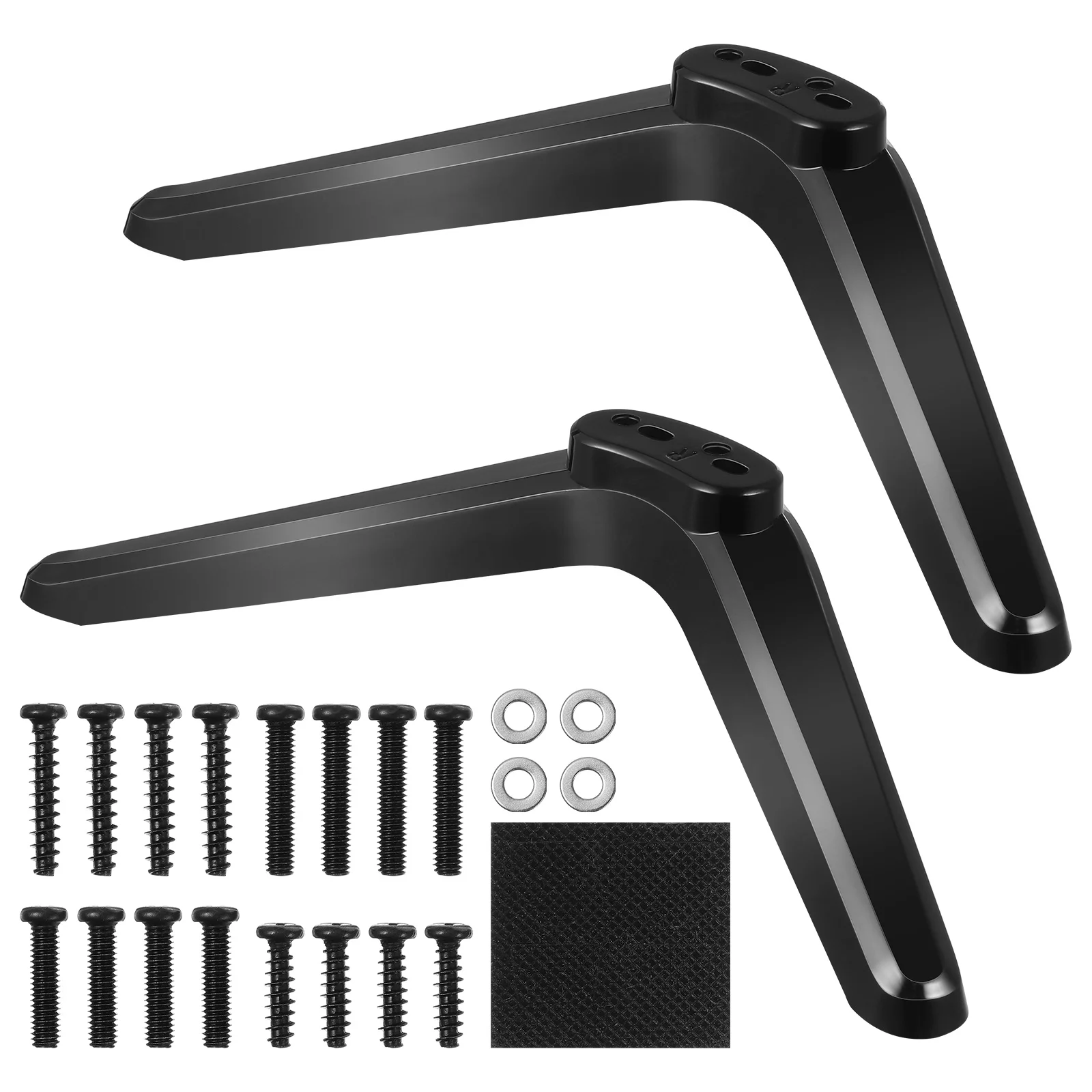 

2 Pcs Stand Television Screw Brackets Desk Mount Stands Plastic For With Mounts