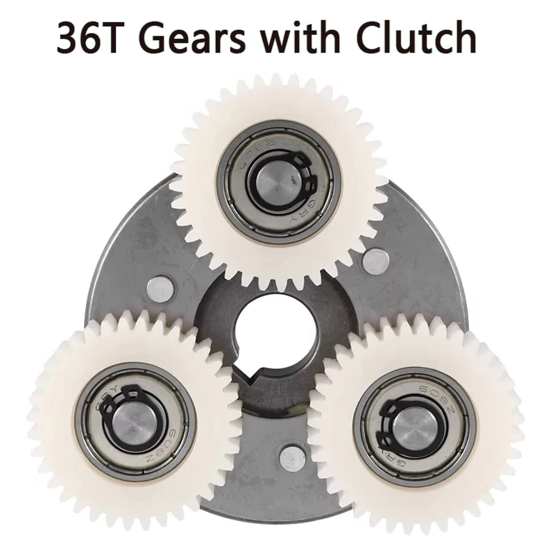 E-Bike Motor Nylon Gear Clutch Kit 36T 38x12mm Planetary Gear with 70mm Clutch Set for Bafang Electric Bike 250W-350W Motor