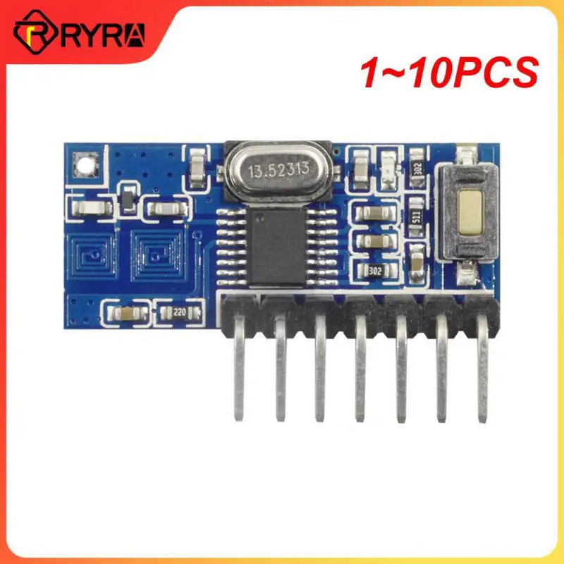 1~10PCS 433 Mhz RF Relay Receiver Module Wireless 4 CH Output With Learning Button and 433Mhz RF Remote Controls Transmitter DIY