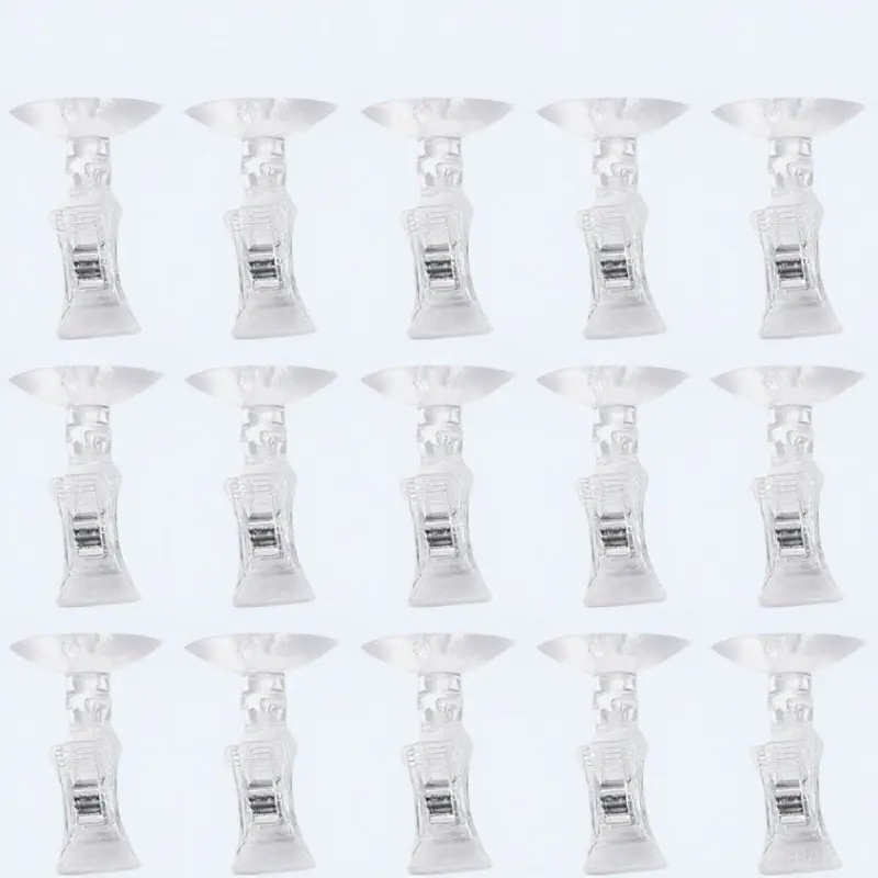 15Pcs Aquarium Fodder Clamp Fish Feed Clip Suction Cup Feeding Tool for Seaweed Sheets Algae Dried Seaweed Lettuce Fish Tank