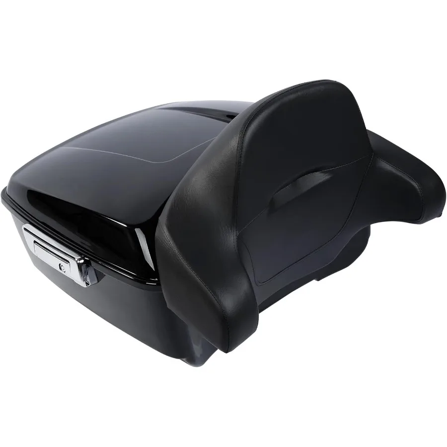 

Gloss Black King Tour Pack Trunk Wrap Around Backrest for Harley Electra Glide Street Glide Road Glide 20142024 Touring Models