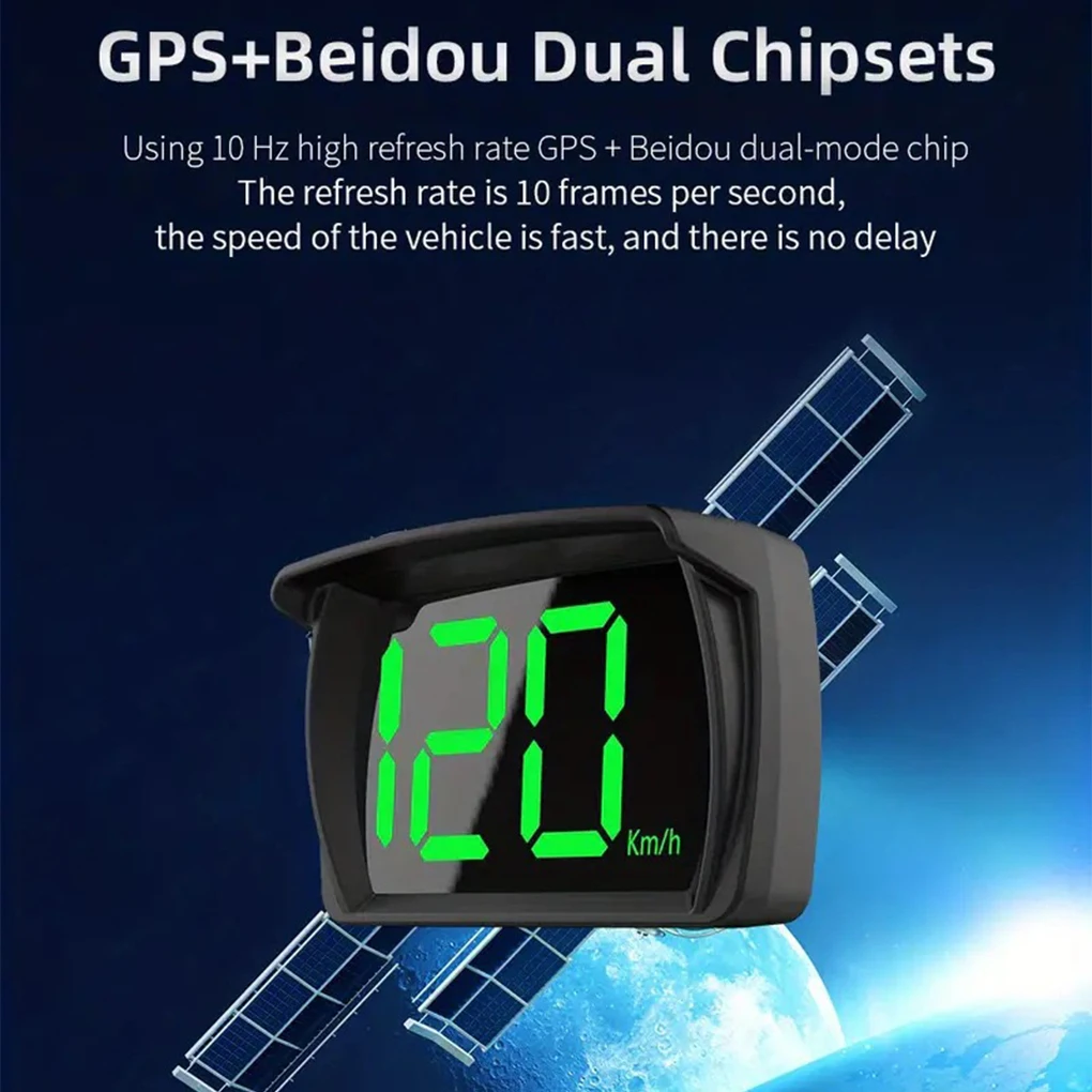 Professional Gps Speedometer User-friendly For Easy Accuracy ABS Speedometer Universal Speed Meter