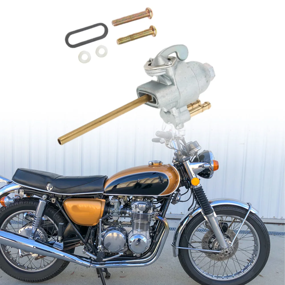 

For Honda CB500 Four 1971 1972 1973 Zinc Alloy and Rubber Fuel Valve Petcock Motorcycle Accessories 16950-300-020 510230-051