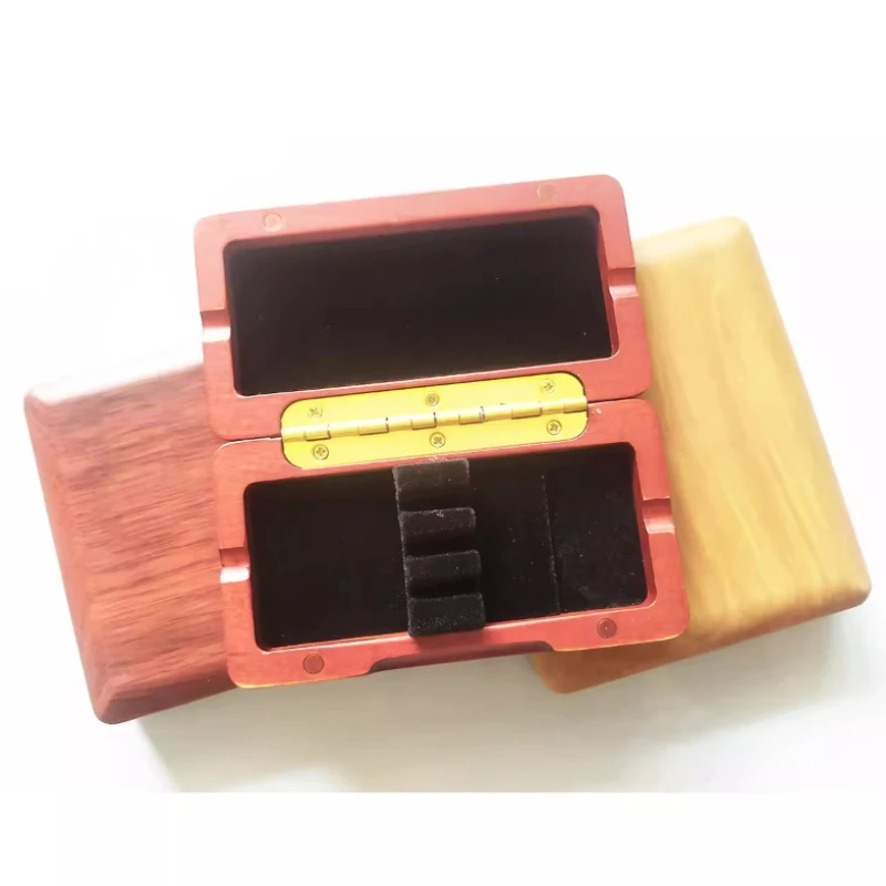 Maple Wooden Oboe Reed Case 2/3/4/6/12PCS Reed Whistle Box Portable Protector Blow Nozzle Boxes Oboe Wind Instrument Accessories