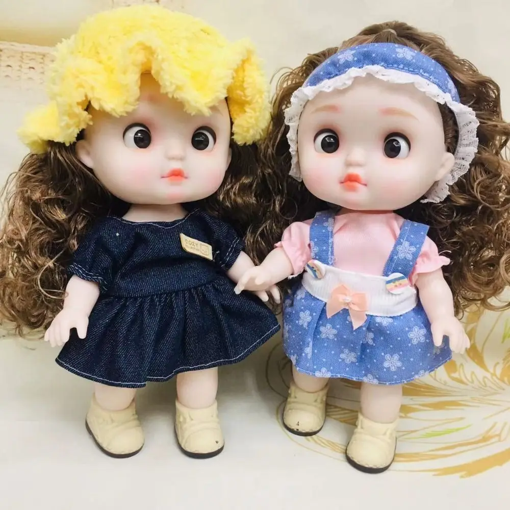 

1/6 SD 28cm Bjd Doll with Clothes Long Hair Attractive Eyes Dress Up BJD Dolls Multi-style with Wig Make Up