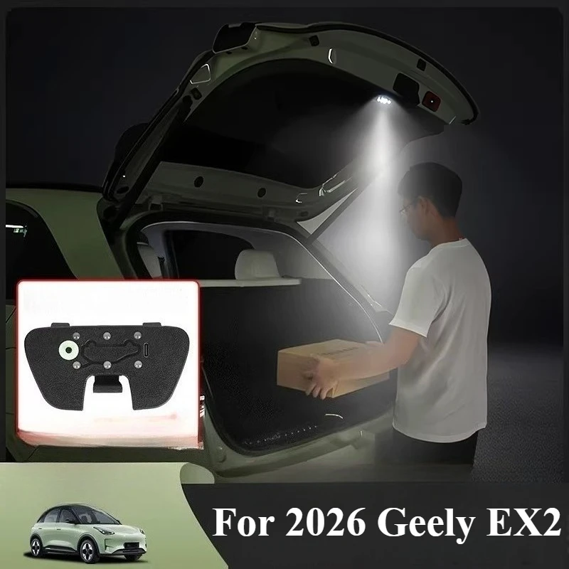 Tail Box LED Light Strip Trunk Atmosphere Lamp for 2026 Geely EX2 Car Interior Decorative Modified Accessories