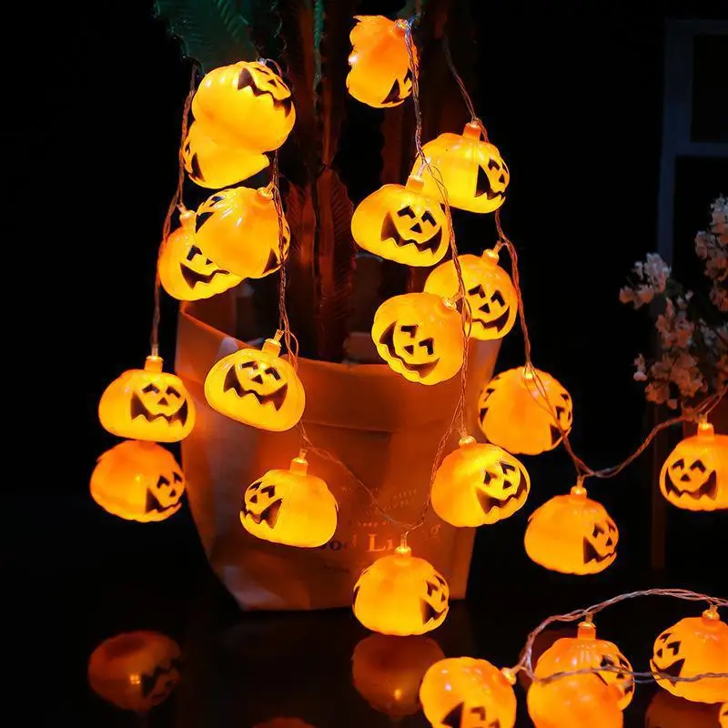 LED Halloween Pumpkin Skeleton Ghost Ghost Garden Party Haunted House Decorated With Festive Light Strings