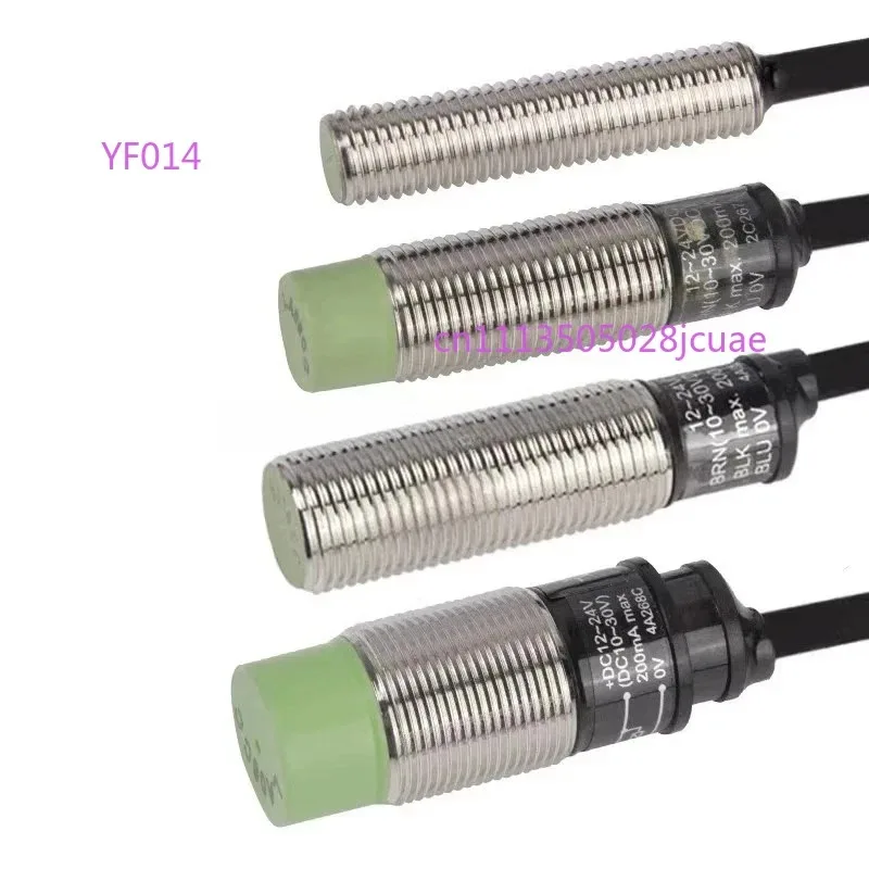 5PCS/Lot Proximity Sensor Switch, PR08/PR12/PR18 Series, M8/M12/M18, 12-24VDC Inductive Type