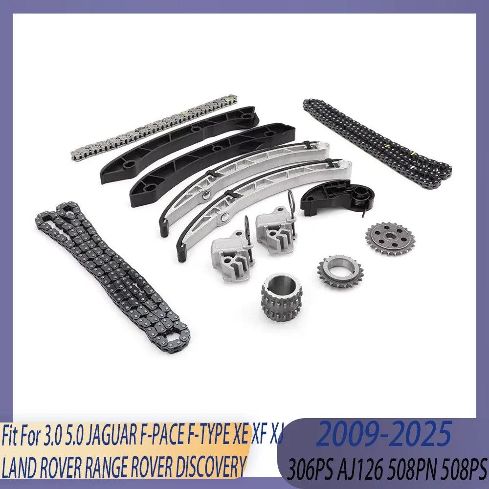 

Engine Parts Timing Chain Kit 3.0 5.0 L Gas 306PS AJ126 508PN 508PS 09-23 For JAGUAR XF XJ LAND ROVER DISCOVERY RANGE ROVER