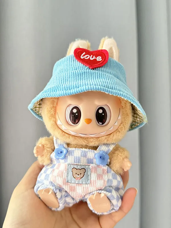 

Handmade nut Salted Labubu Doll Clothes Second Dimension Vinyl Toy Original Design Sitting Par Collectible Figurine Outfit