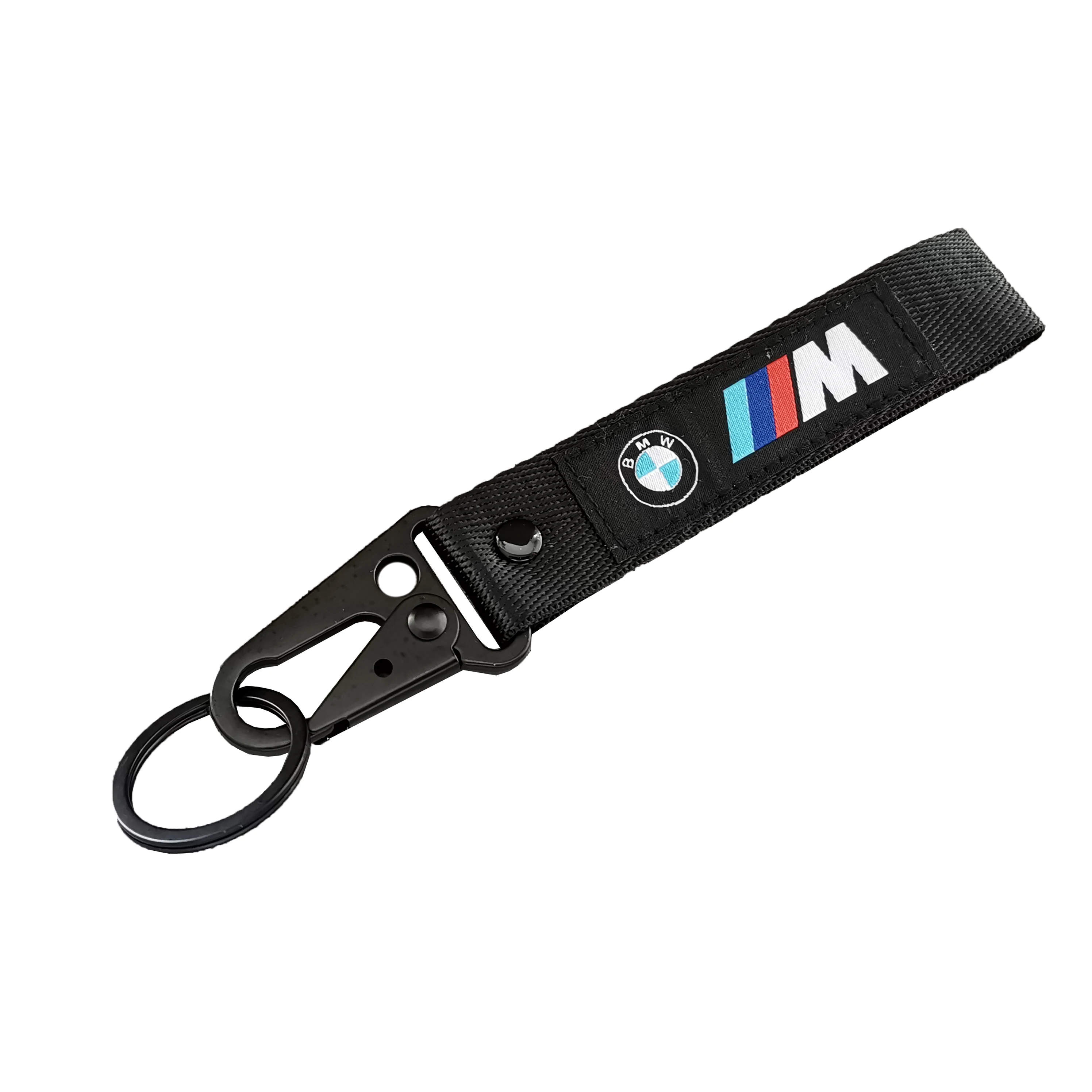 BMW GS M Keychain Nylon Wristband Woven Logo Black Lanyard for motorcycle keyring accessories Fashion Gift