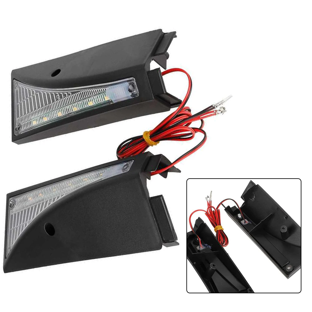 

Side Cover Lights Safety Direction Indicators Set For Kugoo M4 2-Piece Plastic Black Bright Illumination Low-Light Visibility