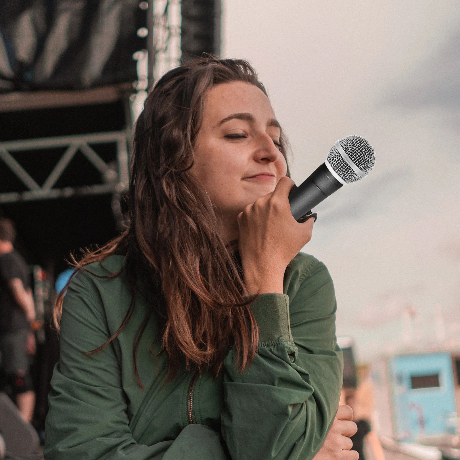 

4pcs Microphone Grille Heads Replacement Ball Head Mesh Metal Foam Windscreen For Clear Sound Mic Parts Microphone Metal Grille