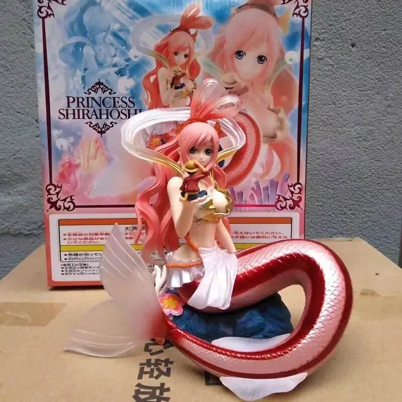 One Piece Original Anime Princess Shirahoshi Lift Luffy Action Figure Good Pvc Statue Collection Model Toys  Gifts For