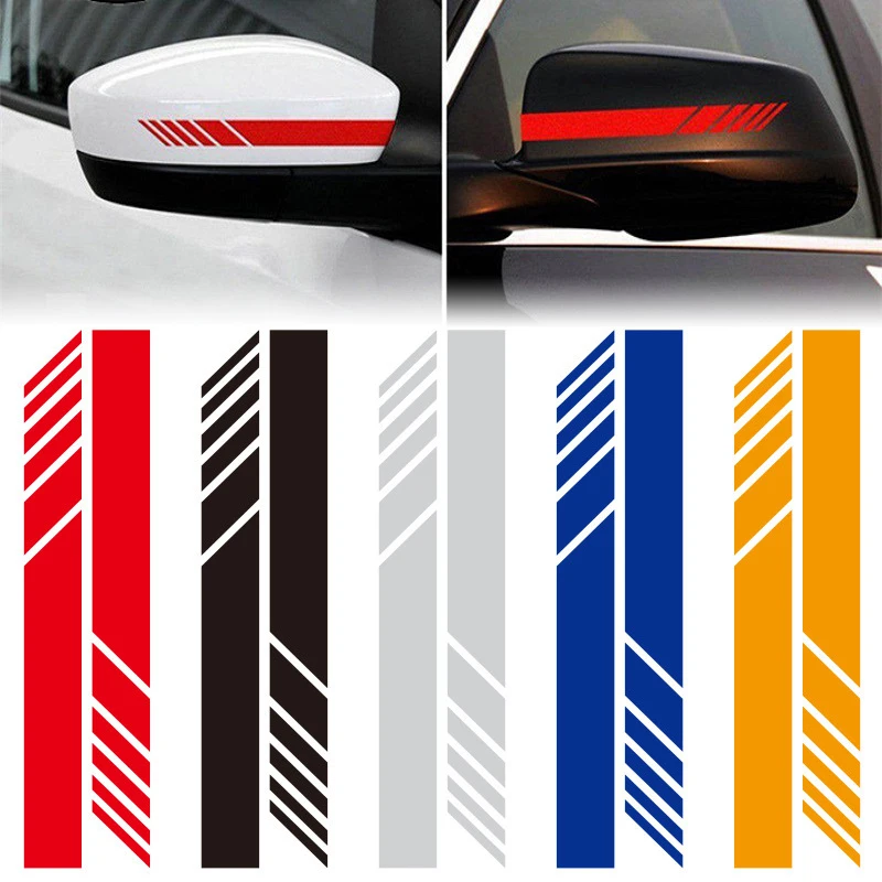 Reflective Car Mirror Stripe Sticker Waterproof Vinyl Decal for Rearview Mirror Exterior Styling Auto Decoration Accessories