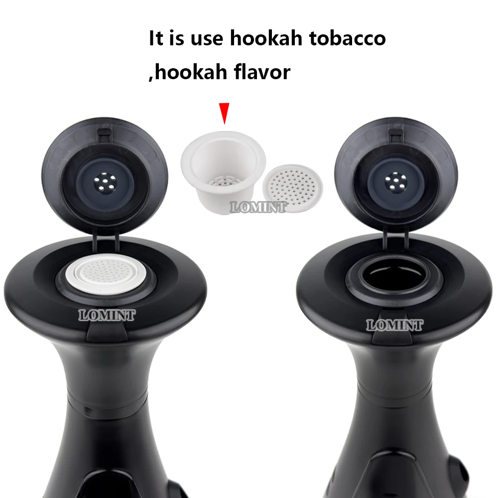 LOMINT 5pcs Ceramic Pod Tobacco Bowl for Electronic Hookah Shisha Narguile