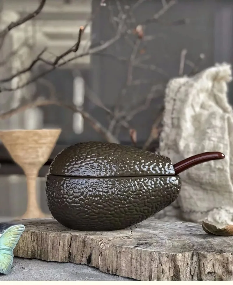 Fruit Plate Decorative Plate Tableware Avocado Ceramic Plate Cover Band Salad Bowl Fruit Bowl Dessert  Cold Dish Rice Bowls