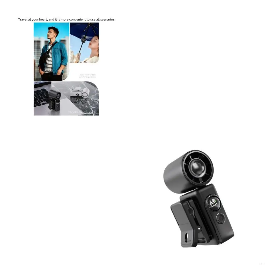 

F92F Small Wireless Fan With Digital Display And Adjustable For Total Comfort