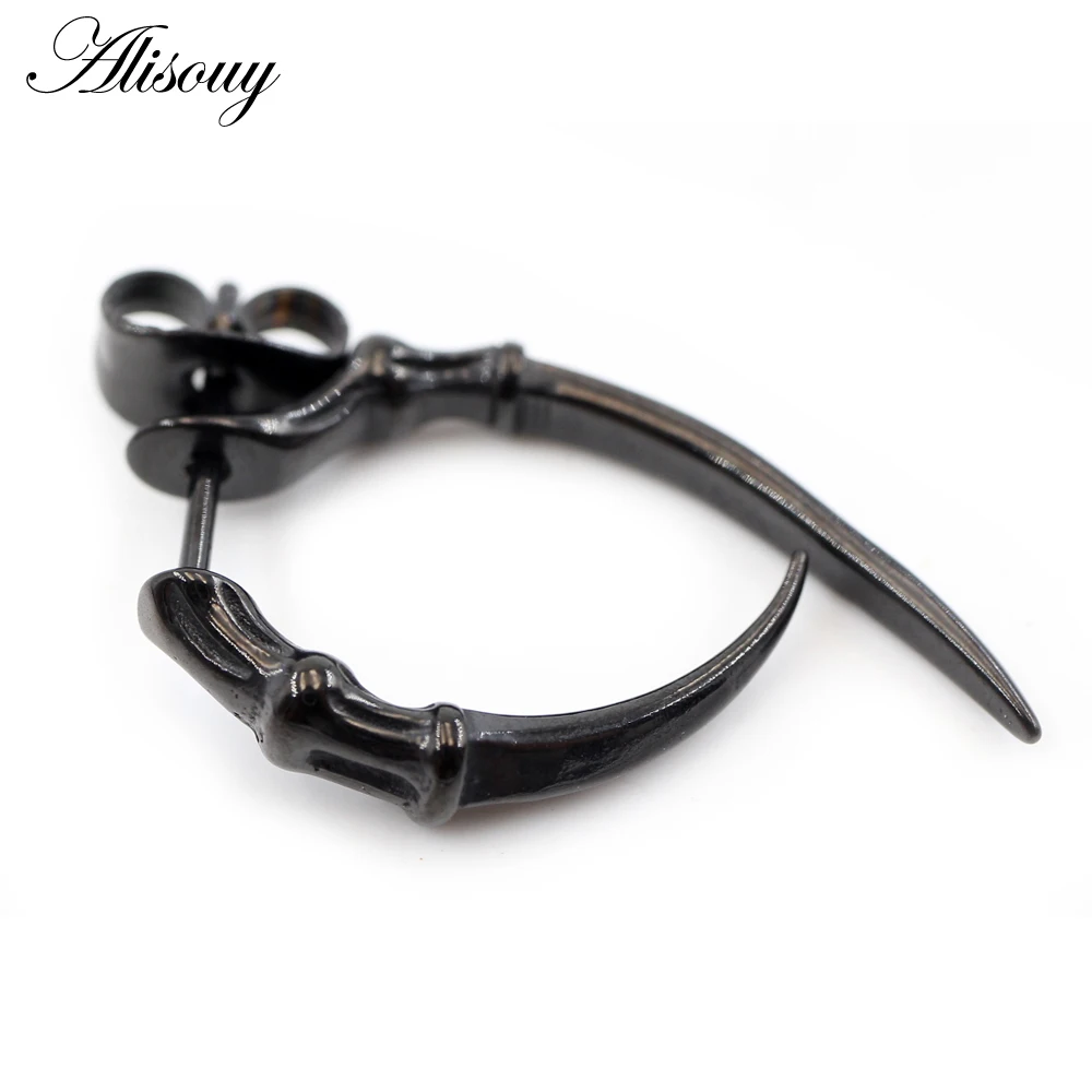 Alisouy 2 قطعة الرجعية صب مخلب سبيكة وهمية الغشاش دوامة الأذن تفتق نقالة المتوسع مقياس نفق التوصيل ثقب مربط القرط #5