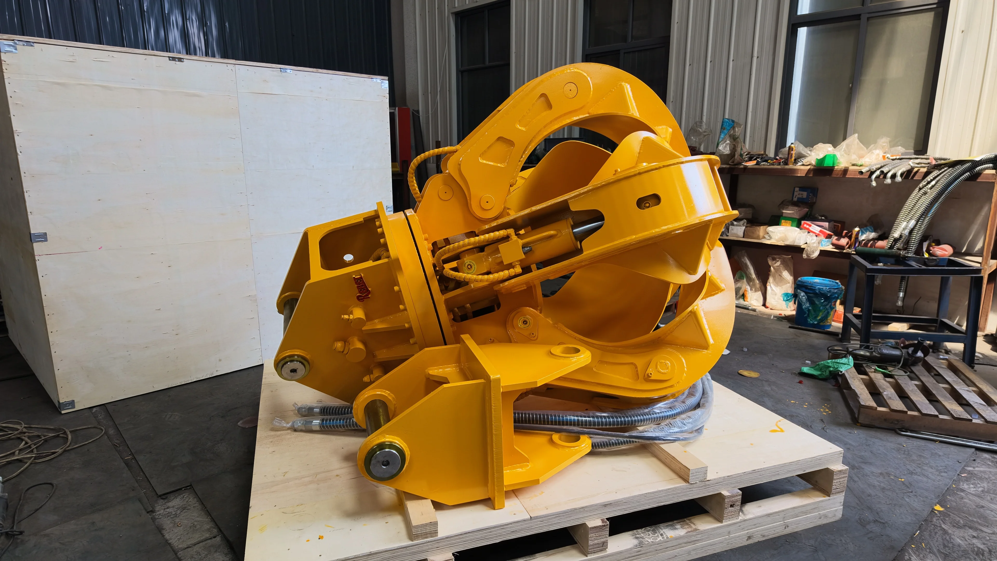 Heavy Duty Multi-Jaw Grab Bucket Orange Peel Grab For Steel Scrap Bulk Cargo Port Loading Unloading 5-47 Ton Crane Use