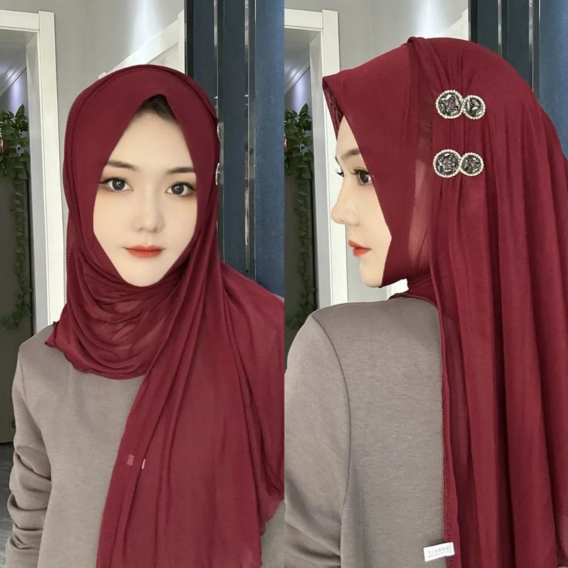 Boutique Fashion Full Head Musulman Moslem Hijbas Women Wraps