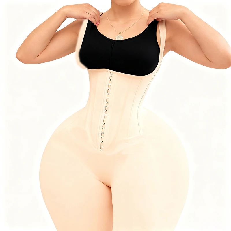 

Колумбийский корректирующий компрессионный корсет-боди для похудения, утягивающий живот, с эффектом подтяжки ягодиц, женское корректирующее белье