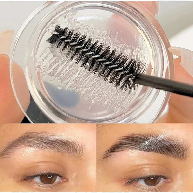 Qibest natürliches farbloses Styling Augenbrauen wachs entspannende Augenbrauen fixier seife transparent lang anhaltende Augenbrauen definieren Gel Make-up