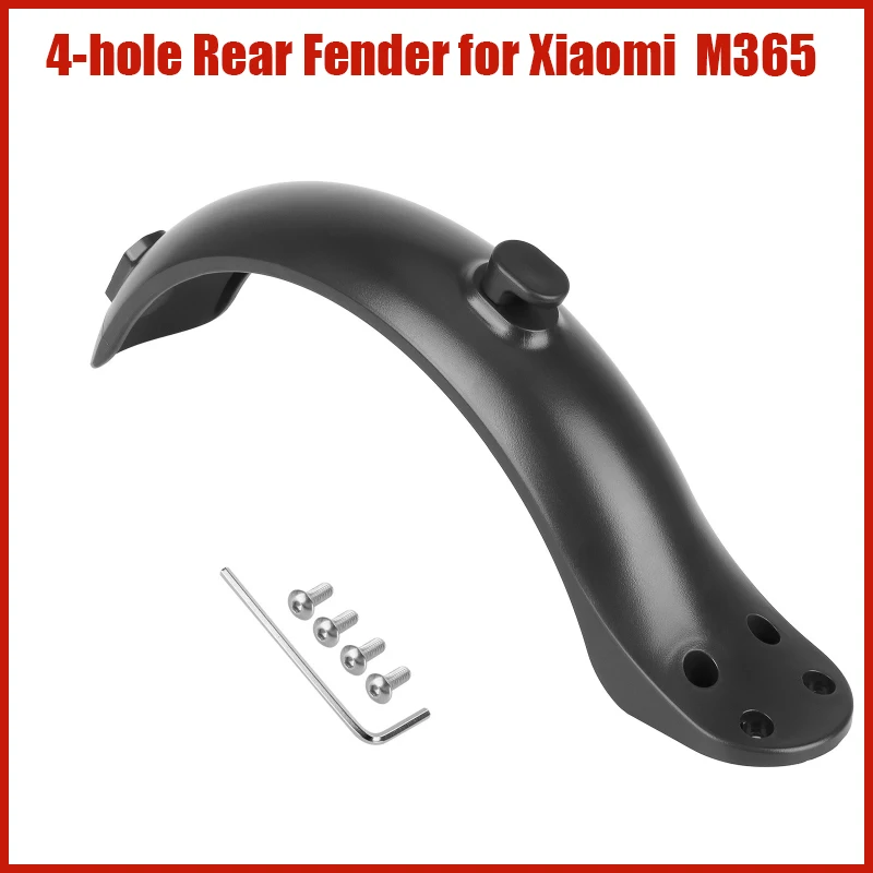 4 Hole 8.5 Inch Mudguard Rear Fender for Xiaomi OEM Electric Scooter Accessories with 4 Screws Splash Guard Parts