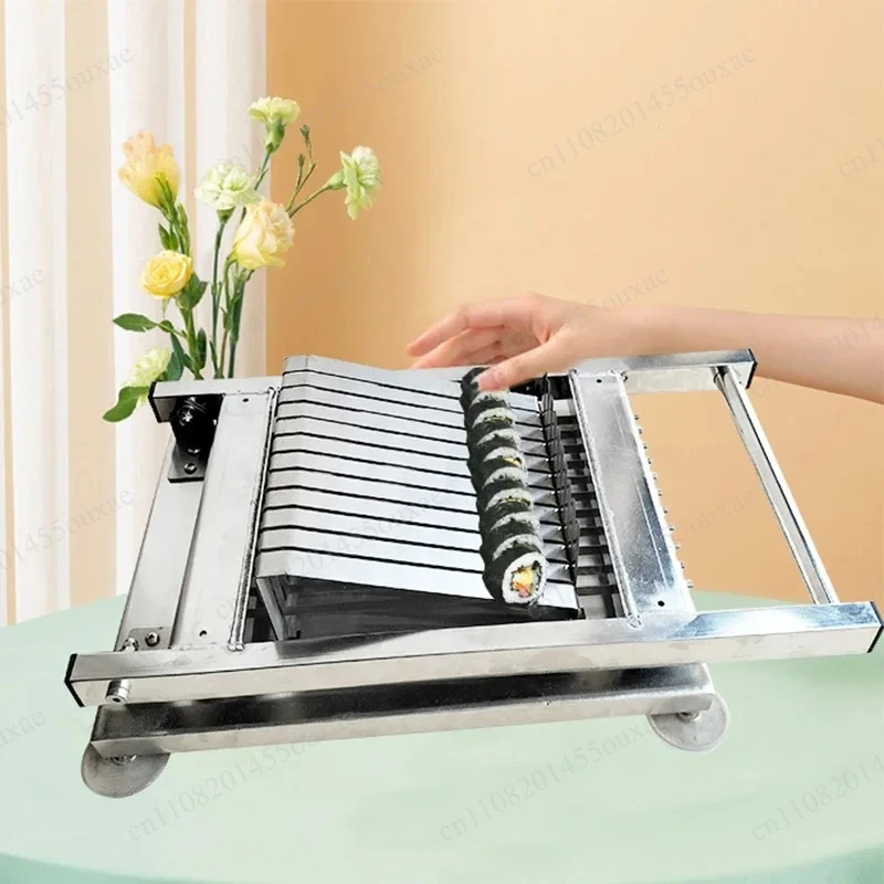 Manual Sushi Roll Cutter 2cm, Rice Roll Slicer for Home and Commercial Use