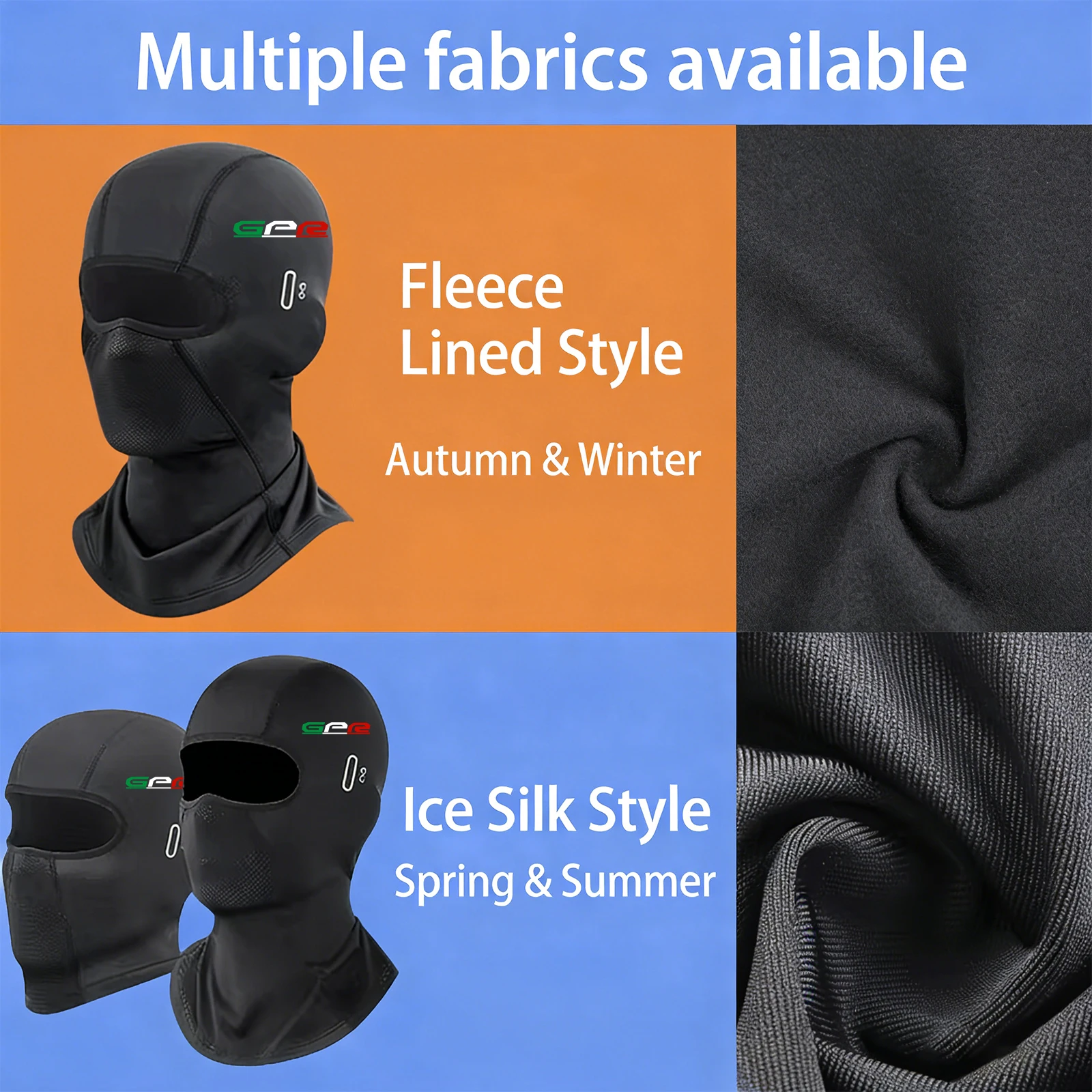Motorcycle Balaclava Summer UV Protection Glasses Face Breathable Hole Winter Warm For Derbi GPR 50 80 125 Racing 4T 4V AB 2013