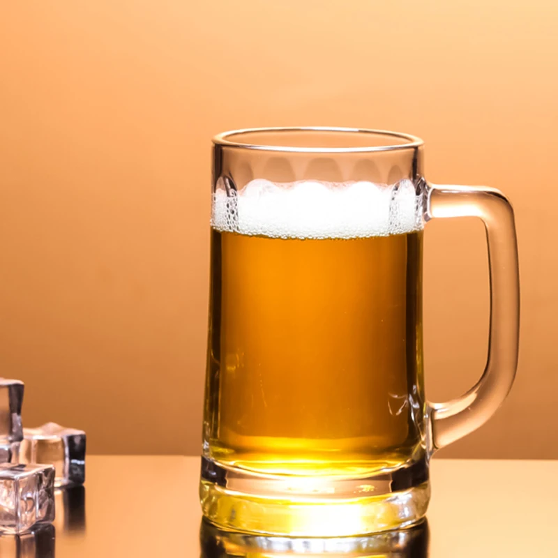 

Creative Beer Glass Transparent Water Bottle with Handle Party Craft Beer Glass Bar Beverage Cup Cold Drink Mug Party Wine Glass