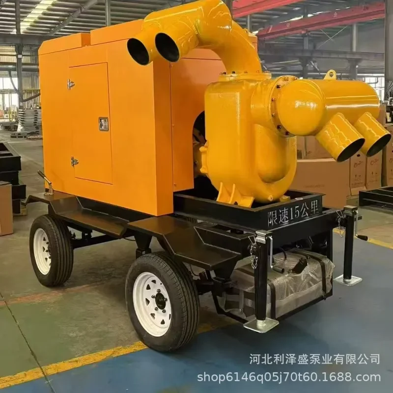 Customized on demand Weifang Engine ZW Pumping Double Inlet Double Outlet Large Flow Mobile Pump Truck Self-priming