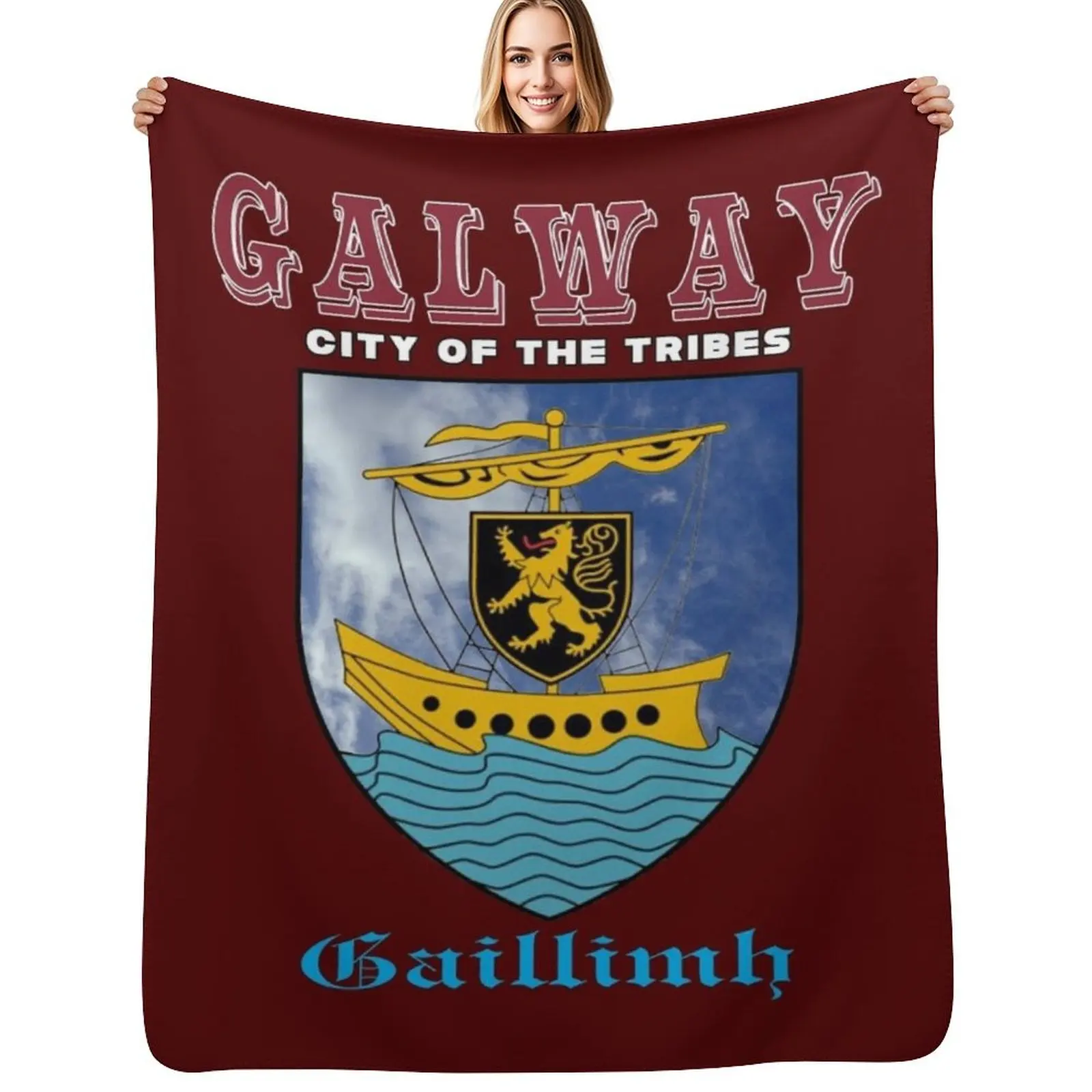 Galway City - City of The Tribes Throw Blanket Custom Retros Cute Baby halloween For Sofa Thin Blankets