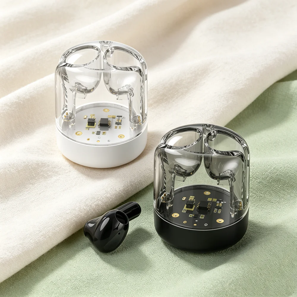 TWS Wireless Earphones Fone Bluetooth Earbuds Foldable Bluetooth Headphones Save Space in Travel Bags and Backpacks
